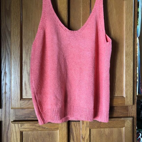 Gibsonlook Double V Ribbed Sweater Tank - M - Picture 8 of 11